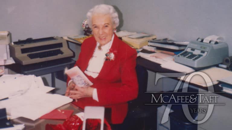 Photo of Geraldine Hanna in her office