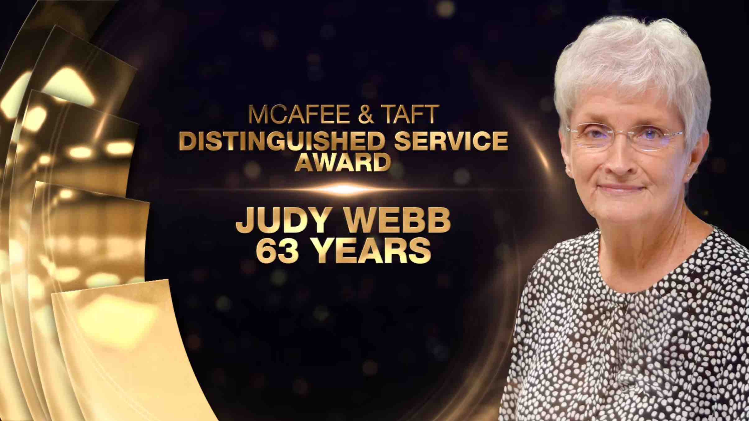 Judy Webb: Distinguished Service Award Thumbnail